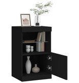 VidaXL Dressoir met LED-verlichting 41x37x67 cm zwart