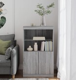 VidaXL Dressoir met LED-verlichting 60,5x37x100 cm grijs sonoma eiken