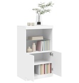 VidaXL Dressoir met LED-verlichting 60,5x37x100 cm wit