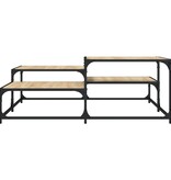 VidaXL Salontafel 107x107x40 cm bewerkt hout sonoma eikenkleurig
