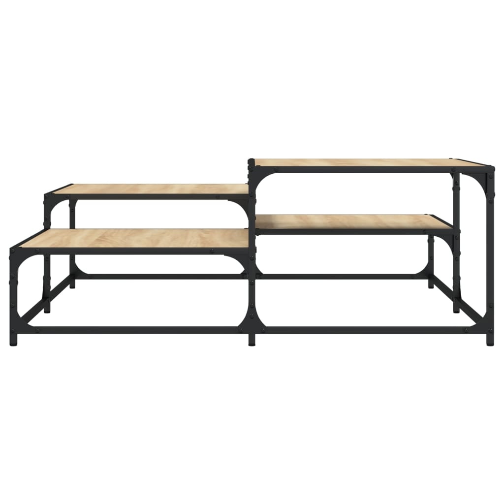 VidaXL Salontafel 107x107x40 cm bewerkt hout sonoma eikenkleurig