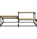 VidaXL Salontafel 107x107x40 cm bewerkt hout sonoma eikenkleurig