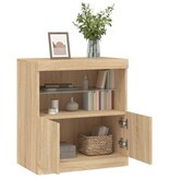 VidaXL Dressoir met LED-verlichting 60x37x67 cm sonoma eikenkleurig