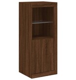 VidaXL Dressoir met LED-verlichting 41x37x100 cm bruineikenkleurig