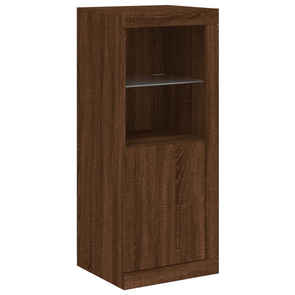 VidaXL Dressoir met LED-verlichting 41x37x100 cm bruineikenkleurig