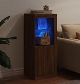 VidaXL Dressoir met LED-verlichting 41x37x100 cm bruineikenkleurig