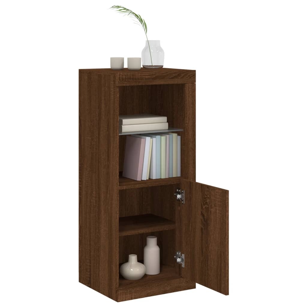 VidaXL Dressoir met LED-verlichting 41x37x100 cm bruineikenkleurig