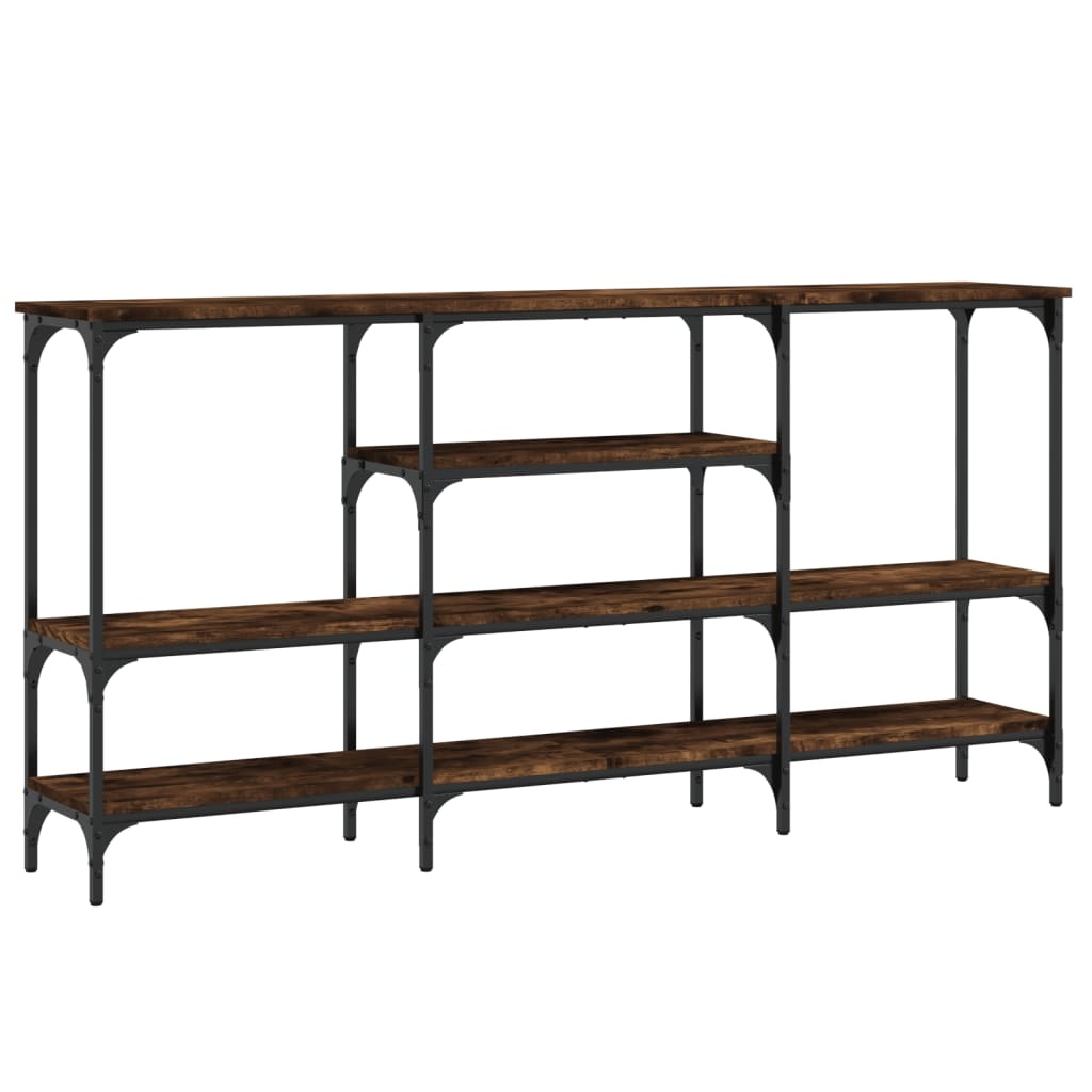 VidaXL Wandtafel 160x29x80 cm bewerkt hout gerookt eikenkleurig