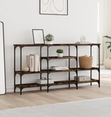 VidaXL Wandtafel 160x29x80 cm bewerkt hout gerookt eikenkleurig