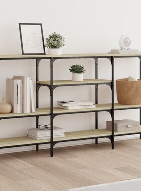 VidaXL Wandtafel 160x29x80 cm bewerkt hout sonoma eikenkleurig