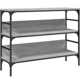 VidaXL Wandtafel 100x32x75 cm bewerkt hout grijs sonoma eikenkleurig