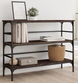 VidaXL Wandtafel 100x32x75 cm bewerkt hout bruin eikenkleur