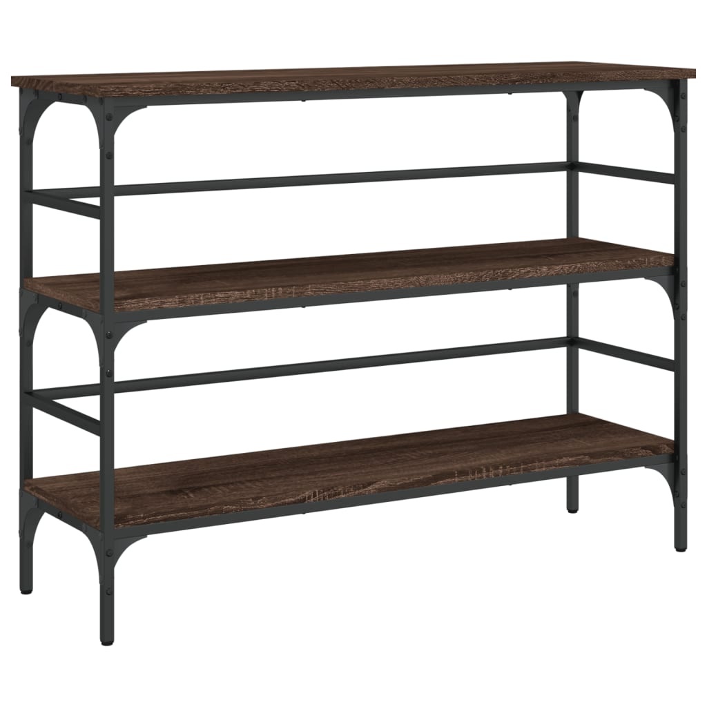 VidaXL Wandtafel 100x32x75 cm bewerkt hout bruin eikenkleur