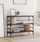 VidaXL Wandtafel 100x32x75 cm bewerkt hout bruin eikenkleur