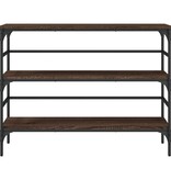 VidaXL Wandtafel 100x32x75 cm bewerkt hout bruin eikenkleur