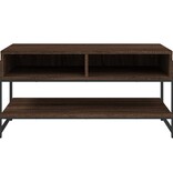 VidaXL Salontafel 90x50x45 cm bewerkt hout bruin eikenkleur