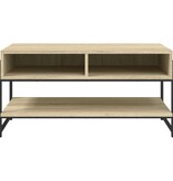 VidaXL Salontafel 90x50x45 cm bewerkt hout sonoma eikenkleurig
