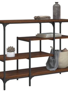 VidaXL Wandtafel met schappen 100x35x75 cm bruineikenkleurig