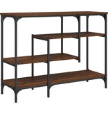 VidaXL Wandtafel met schappen 100x35x75 cm bruineikenkleurig