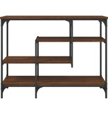 VidaXL Wandtafel met schappen 100x35x75 cm bruineikenkleurig