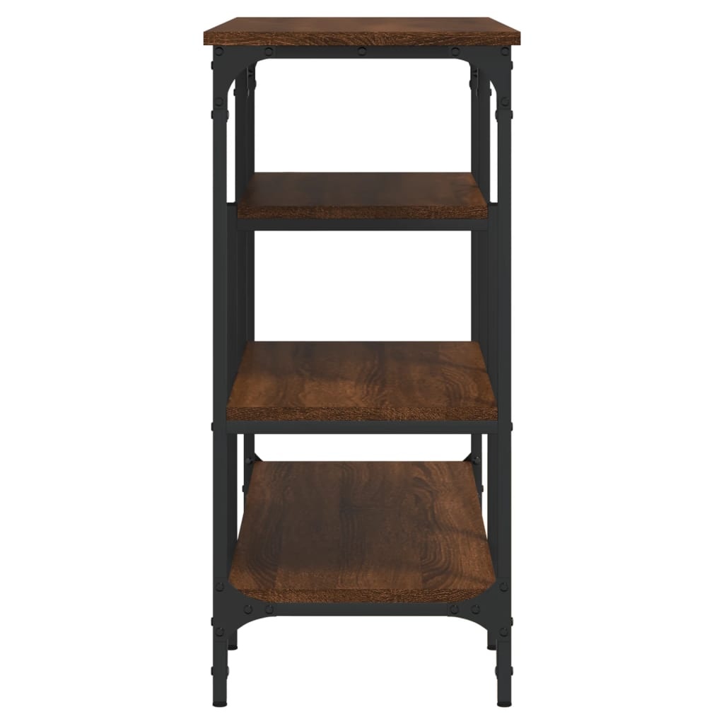VidaXL Wandtafel met schappen 100x35x75 cm bruineikenkleurig