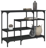 VidaXL Wandtafel met schappen 100x35x75 cm zwart