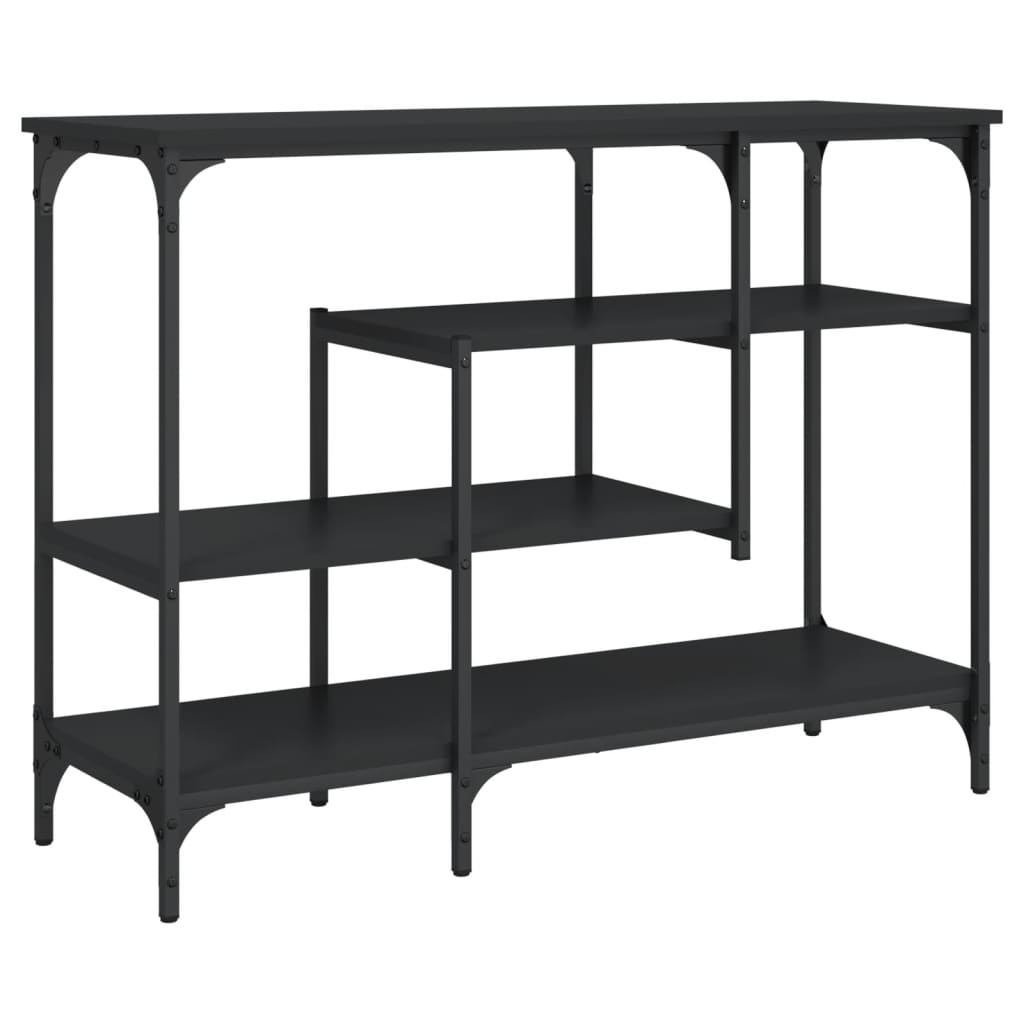 VidaXL Wandtafel met schappen 100x35x75 cm zwart