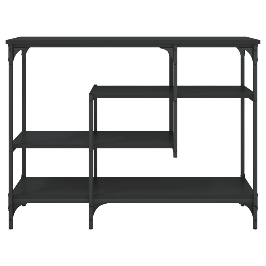 VidaXL Wandtafel met schappen 100x35x75 cm zwart