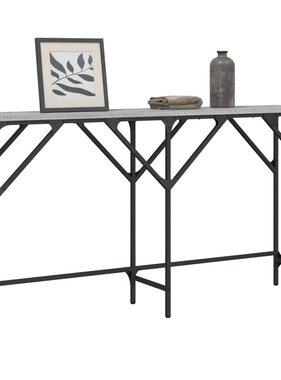 VidaXL Wandtafel 140x29x75 cm bewerkt hout grijs sonoma eikenkleurig