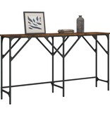 VidaXL Wandtafel 140x29x75 cm bewerkt hout gerookt eikenkleurig