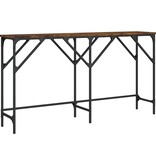 VidaXL Wandtafel 140x29x75 cm bewerkt hout gerookt eikenkleurig