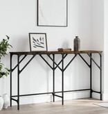 VidaXL Wandtafel 140x29x75 cm bewerkt hout gerookt eikenkleurig