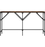VidaXL Wandtafel 140x29x75 cm bewerkt hout gerookt eikenkleurig
