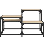 VidaXL Salontafel 68x68x40 cm bewerkt hout sonoma eikenkleurig