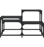 VidaXL Salontafel 68x68x40 cm bewerkt hout zwart