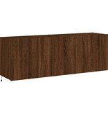 VidaXL Tv-wandmeubels met LED 2 st 60x35x41 cm bruineikenkleurig