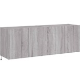 VidaXL Tv-wandmeubels met LED 2 st 60x35x41 cm grijs sonoma eiken