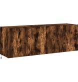 VidaXL Tv-wandmeubels met LED 2 st 60x35x41 cm gerookt eikenkleurig