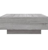 vidaXL Salontafel 80x80x31 cm bewerkt hout grijs sonoma eikenkleurig