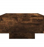 vidaXL Salontafel 55x55x31 cm bewerkt hout gerookt eikenkleurig