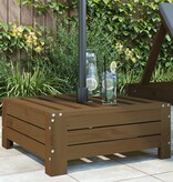 VidaXL Parasolvoetbedekking massief grenenhout honingbruin