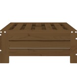 VidaXL Parasolvoetbedekking massief grenenhout honingbruin