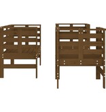 VidaXL 3-delige Loungeset massief grenenhout honingbruin