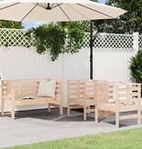VidaXL 3-delige Loungeset massief grenenhout