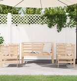 VidaXL 3-delige Loungeset massief grenenhout
