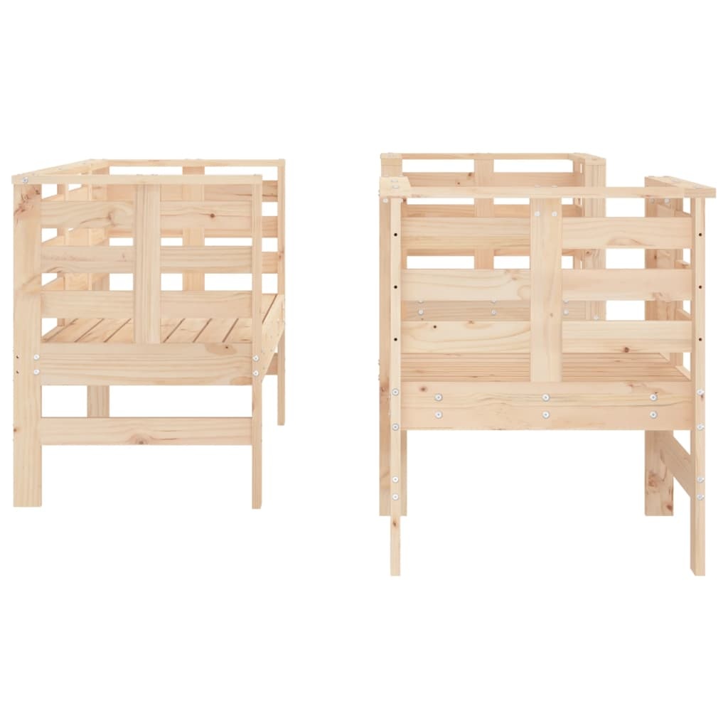 VidaXL 3-delige Loungeset massief grenenhout