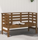 vidaXL Tuinbankje 111,5x53x71 cm massief grenenhout honingbruin