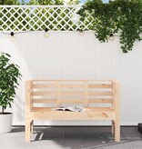 VidaXL Tuinbankje 111,5x53x71 cm massief grenenhout