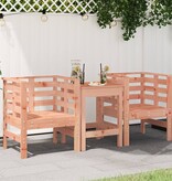 VidaXL Tuinstoelen 2 st 61,5x53x71 cm massief douglashout