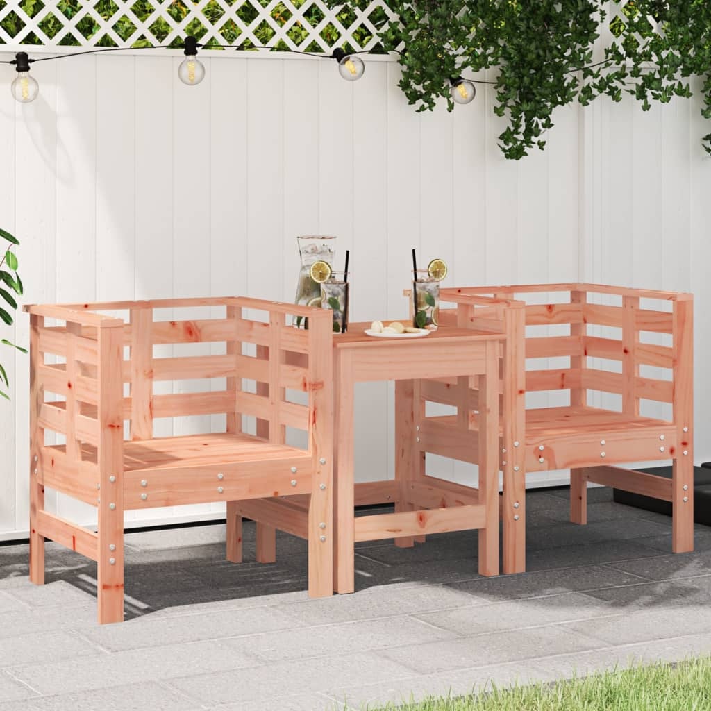 VidaXL Tuinstoelen 2 st 61,5x53x71 cm massief douglashout